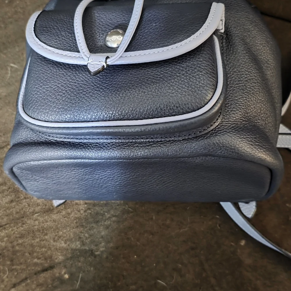 Brand New Without Tags Coach Pennie Leather Mini Bookbag Backpack Navy - Picture 9 of 16